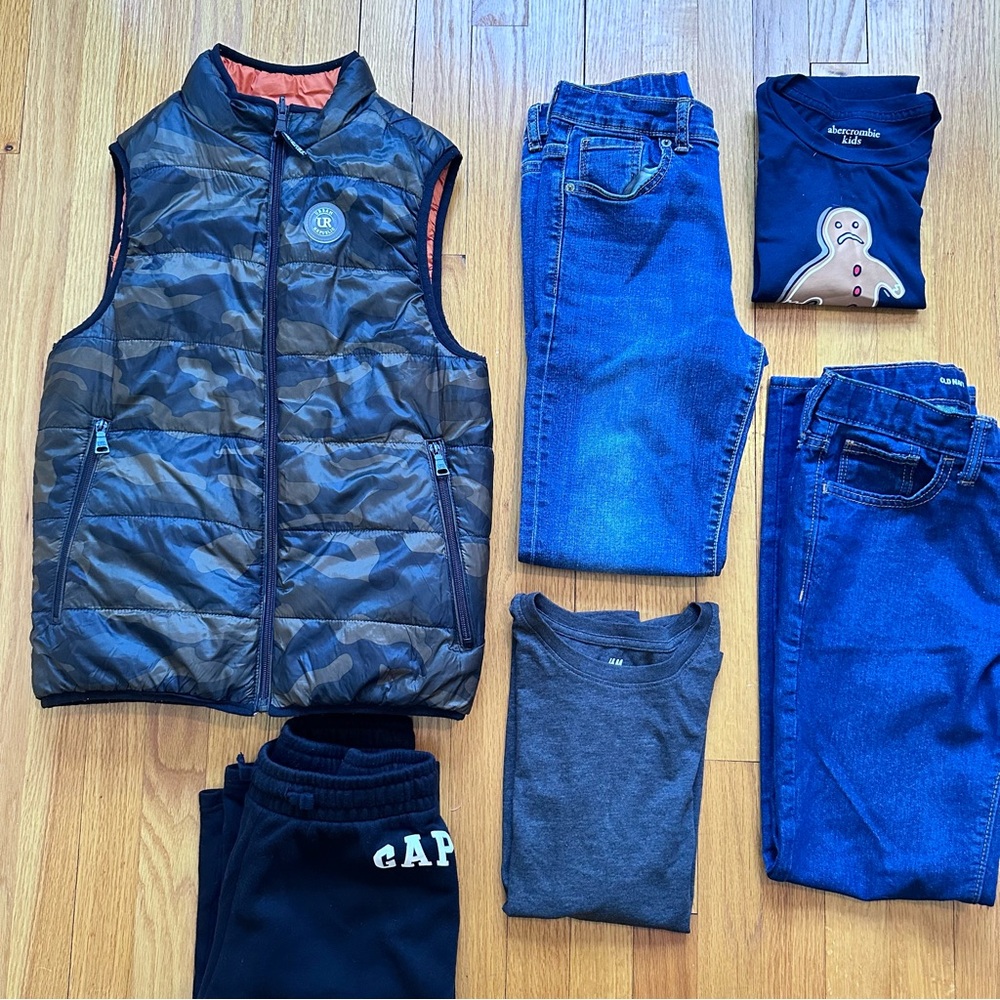 Boys Clothes Lot Of 6 Size 10-12 Jeans Old Navy Abercrombie Fitch Gap Sweatpants